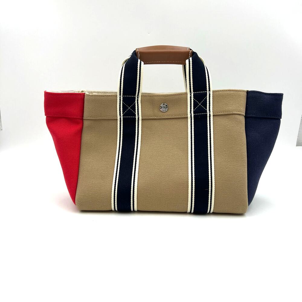 RUE DE VERNEUIL Traversee Small Tote Colorblock Canvas